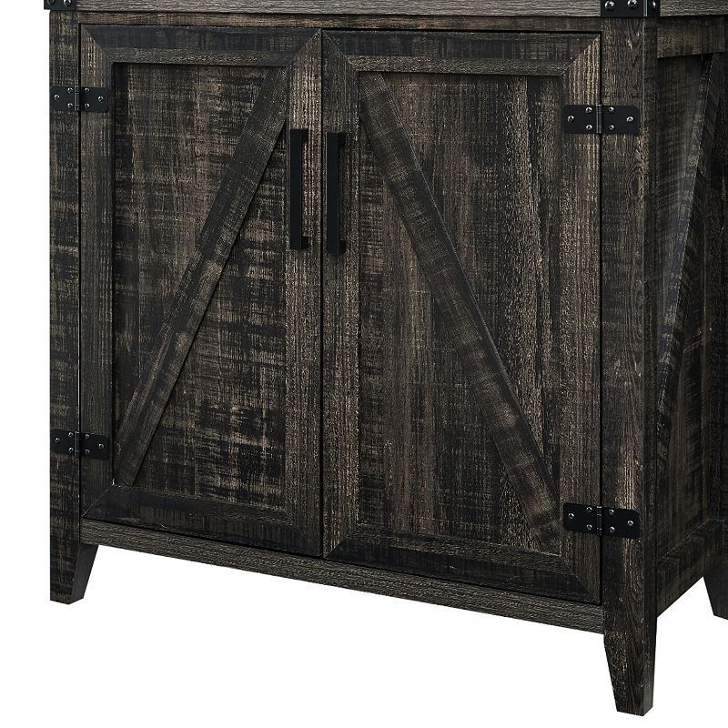 Rustic Bar Storage Cabinet