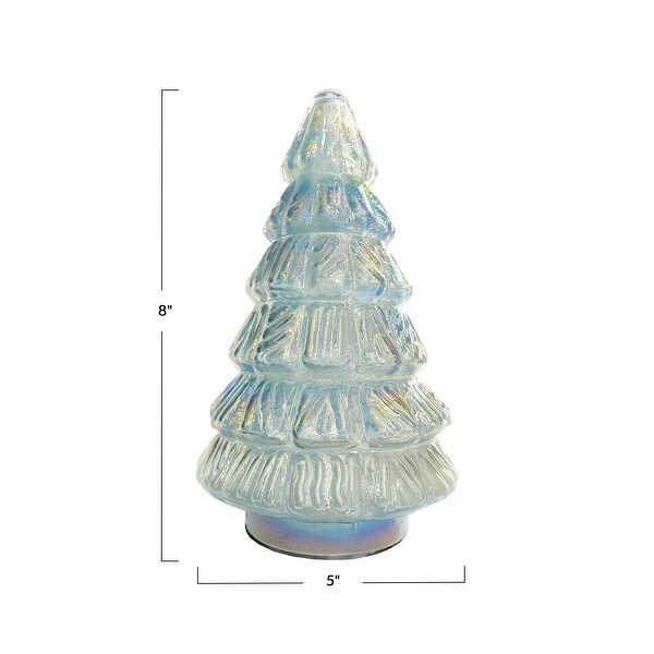 Embossed Glass Tree