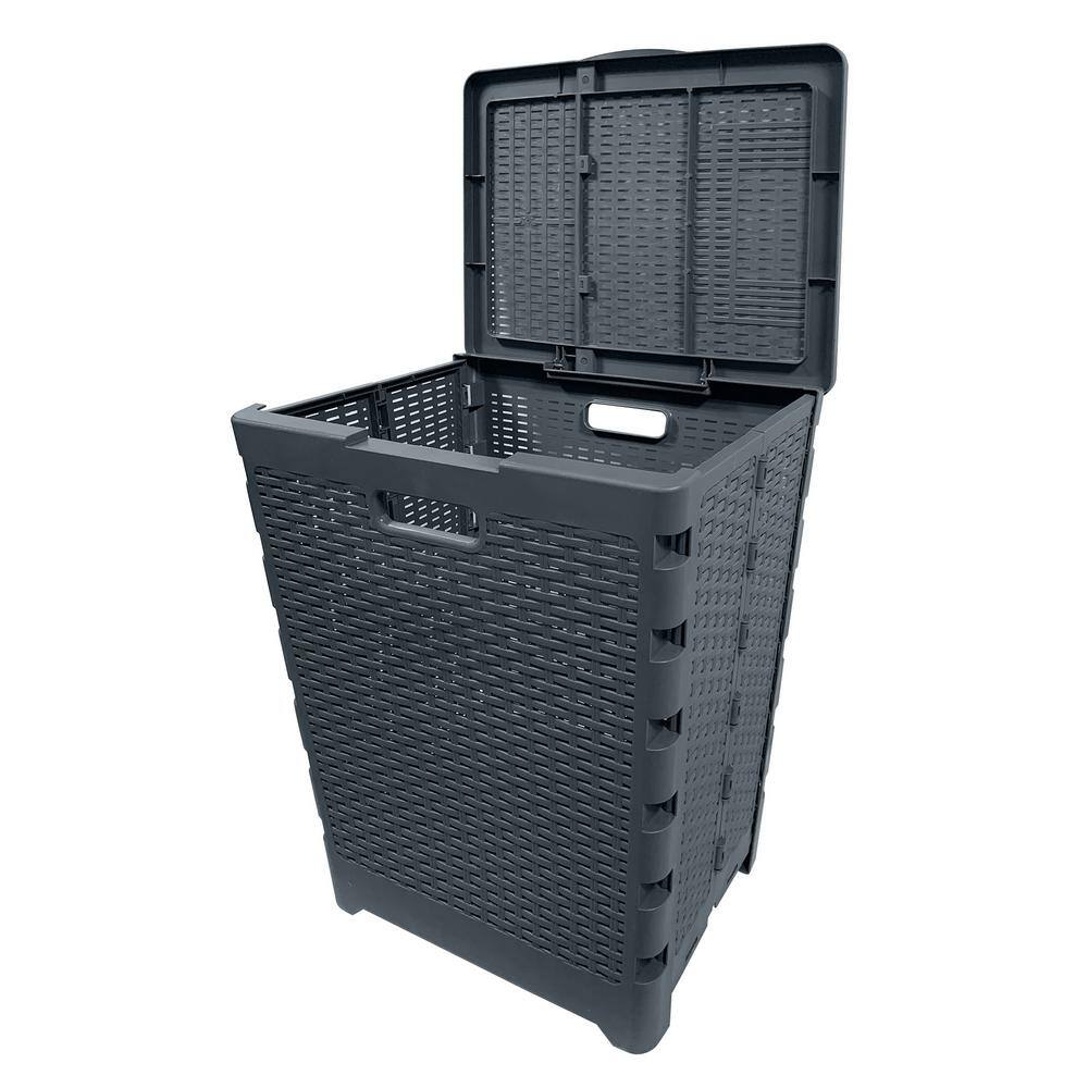 Modern Homes 60 l Folding Hamper Grey 67564