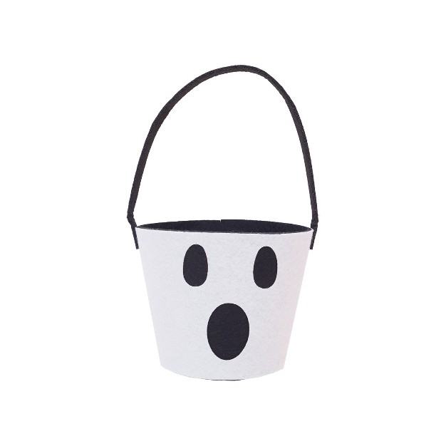 Gallerie Ii Ghost Felt Halloween Candy Bucket Decoration