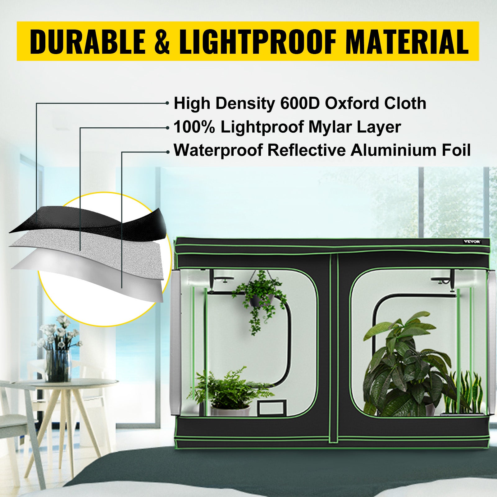 BENTISM Hydroponics Grow Tent Indoor Grow Room 120