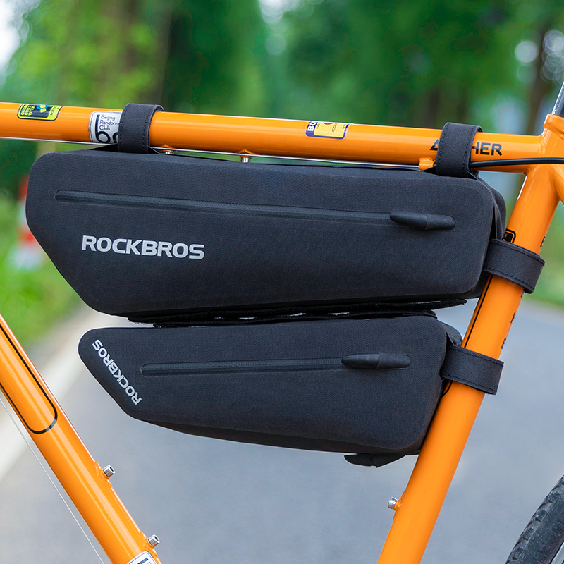 ROCKBROS Front Bike Tube Bag Travel Outdoor Waterproof Cycling Bicycle Frame Btwin Bags