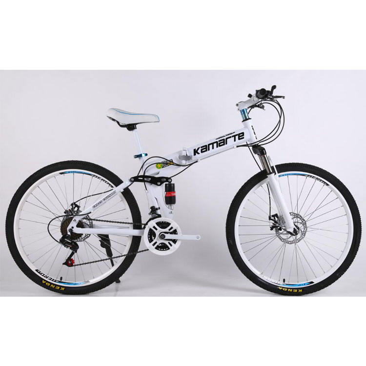 2023 OEM Design Carbon Steel 21 Speeds Folding Mountain bike 26 Inches Double Disc Brake MTB Bicycle cheap adult bicicletas cycle