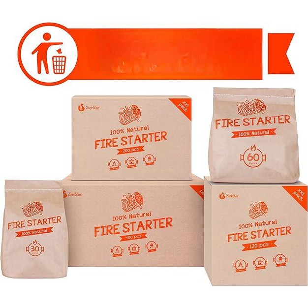 Zorestar Fire Starters Eco Firelighters For Indoor And Outdoor Use Xxl 30 Pc