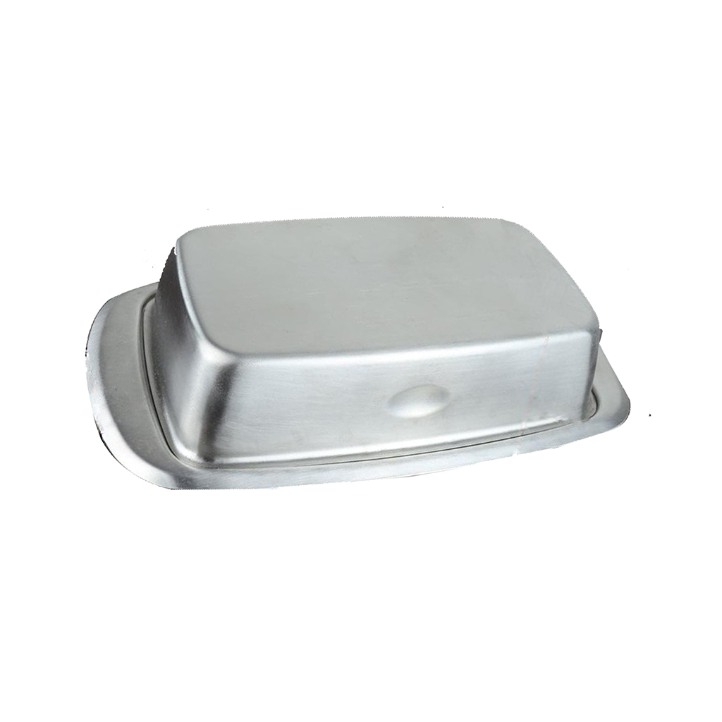 Stainless Dish With Lid Tray Holder Serving Storage