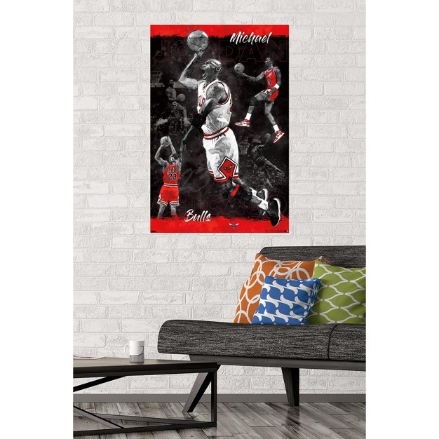 Trends International Michael Jordan Sketch Unframed Wall Poster Prints