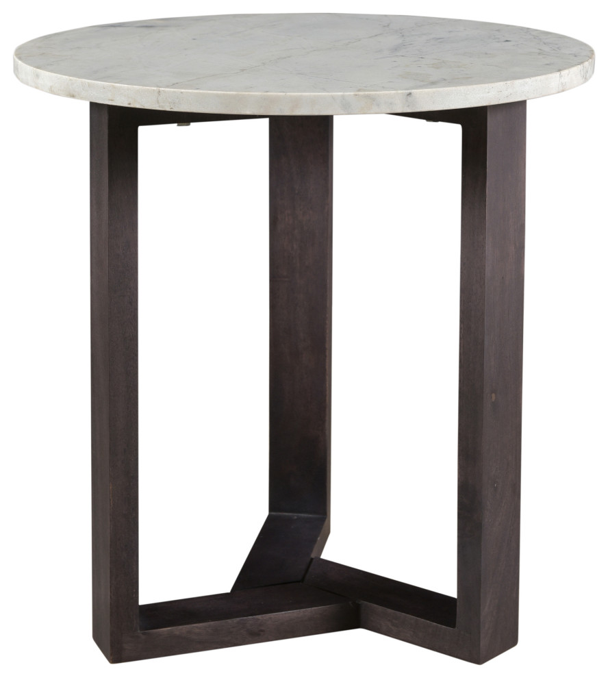 Jinxx Side Table Charcoal Grey   Traditional   Side Tables And End Tables   by Kolibri Decor  Houzz