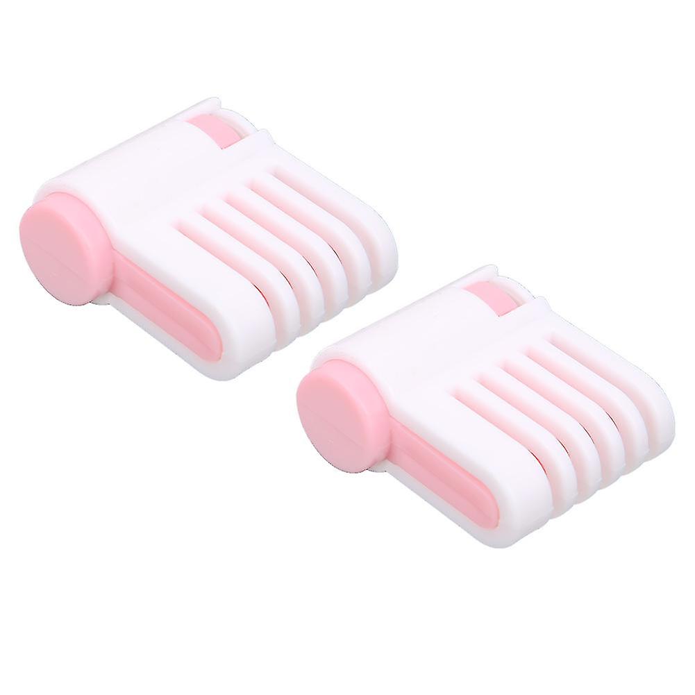 2Pcs MultiFunctional DIY Cake Bread Cutter Slicing Guide Tool Home Kitchen Accessory(White and Pink 52036C )