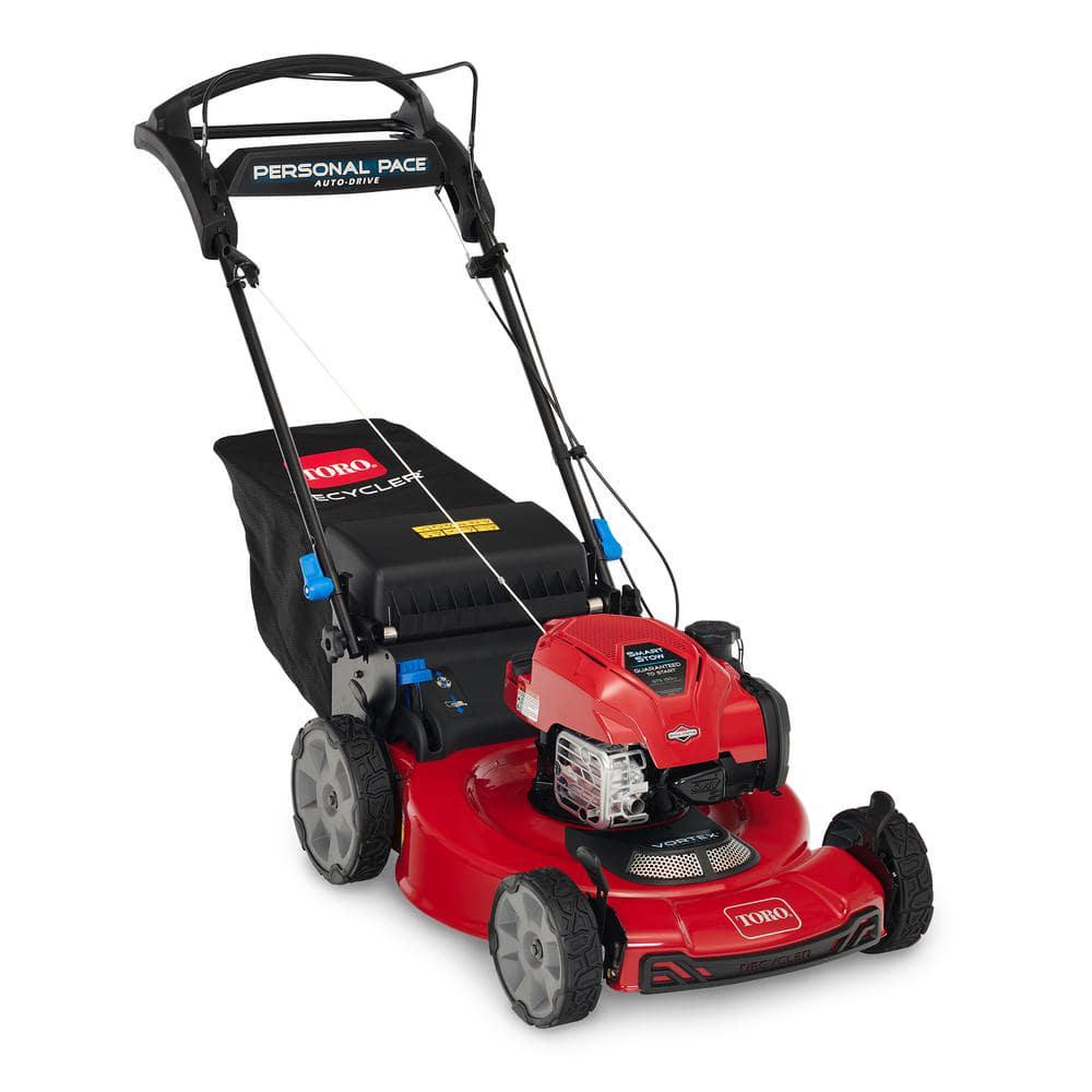 Toro Recycler 22 in Briggs and Stratton SmartStow Personal Pace HighWheel Drive Gas Walk Behind Self Propelled Lawn Mower