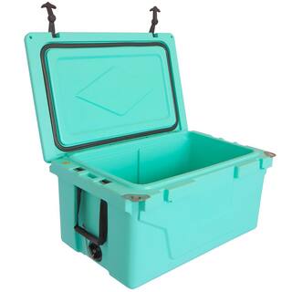 BTMWAY 65 qt. Blue Outdoor Portable Camping Cooler with Wheels Ice Chest with 54 Can Capacity Keeps Ice for up to 5 Days CXXBE-GI102234W321-Cooler01
