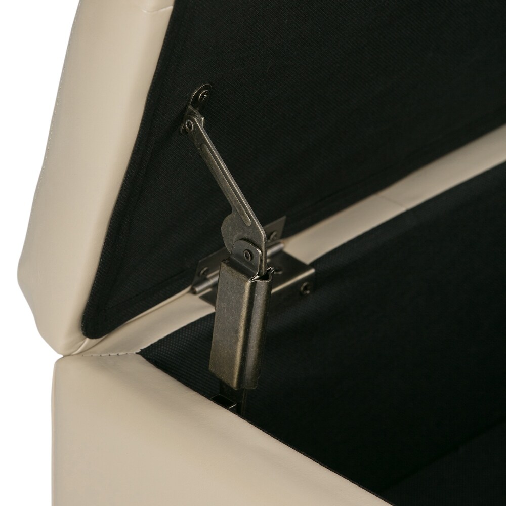 WYNDENHALL Lancaster 36 in. Wide Contemporary Square Table Ottoman