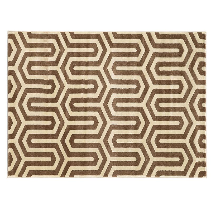 Linon Roma Tangent Geometric Rug