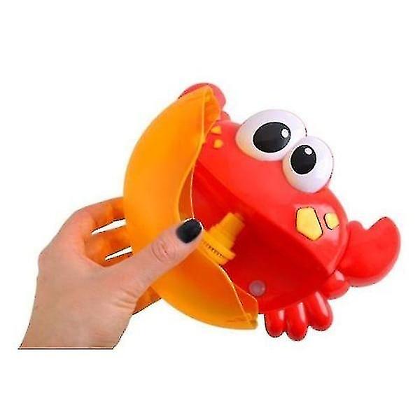 Musical Crab With Bubbles For The Bath - Bath Toy Red