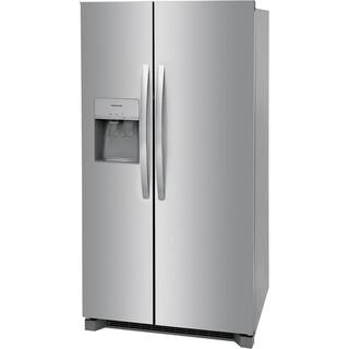 Frigidaire 36 in. 25.6 cu. ft. Side by Side Refrigerator in Stainless Steel Standard Depth FRSS2623AS