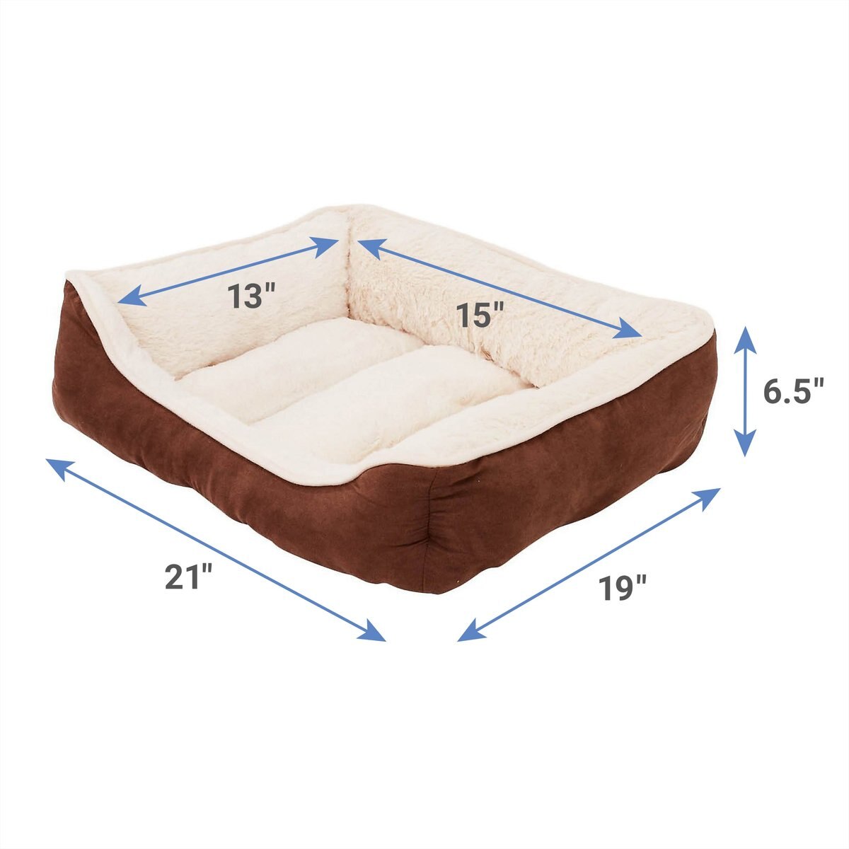 Frisco Rectangular Bolster Cat and Dog Bed