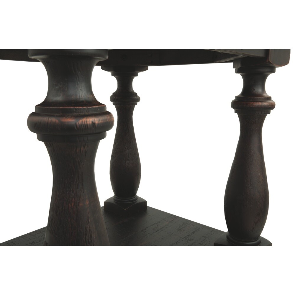 Mallacar Rectangular End Table   Black