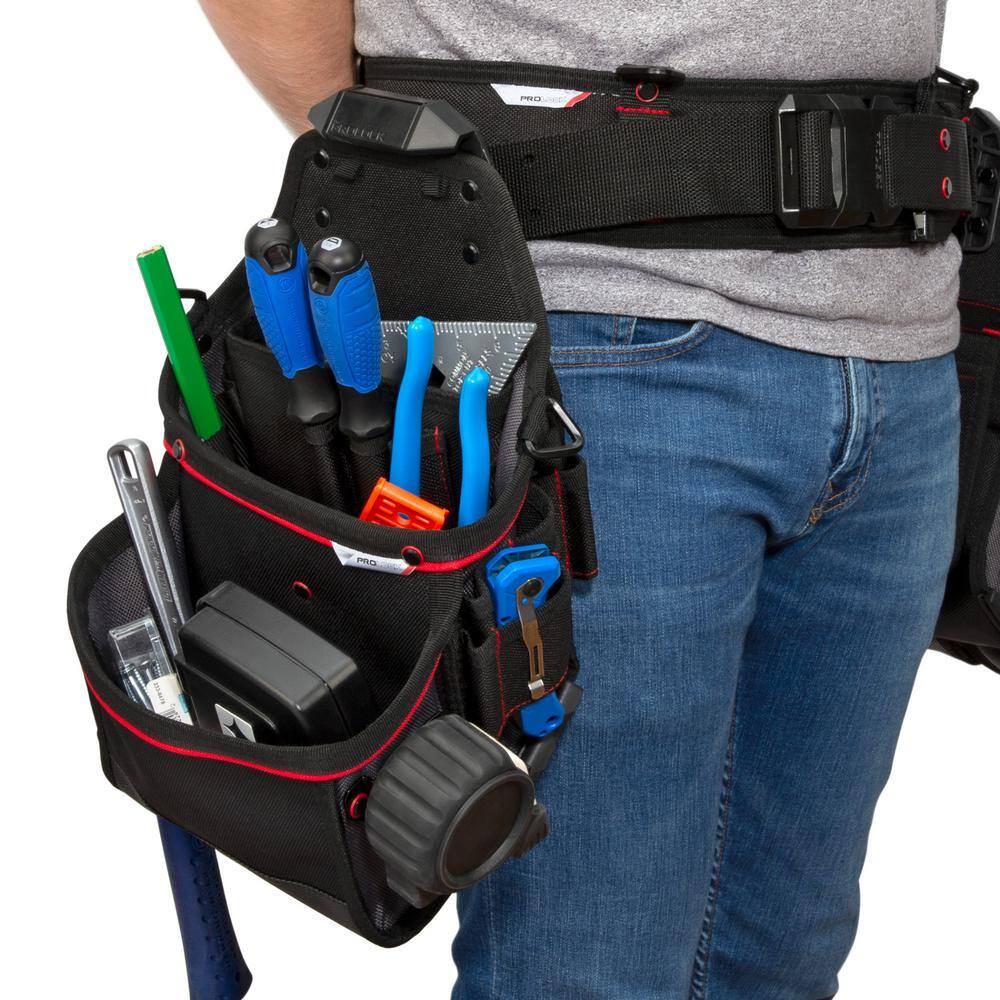 PROLOCK 4-Piece 12-Pocket Contractor Tool Belt Rig PLS643