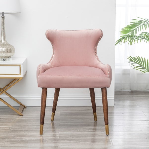 Roundhill Furniture Lindale Mid-century Modern Velvet Accent Chair