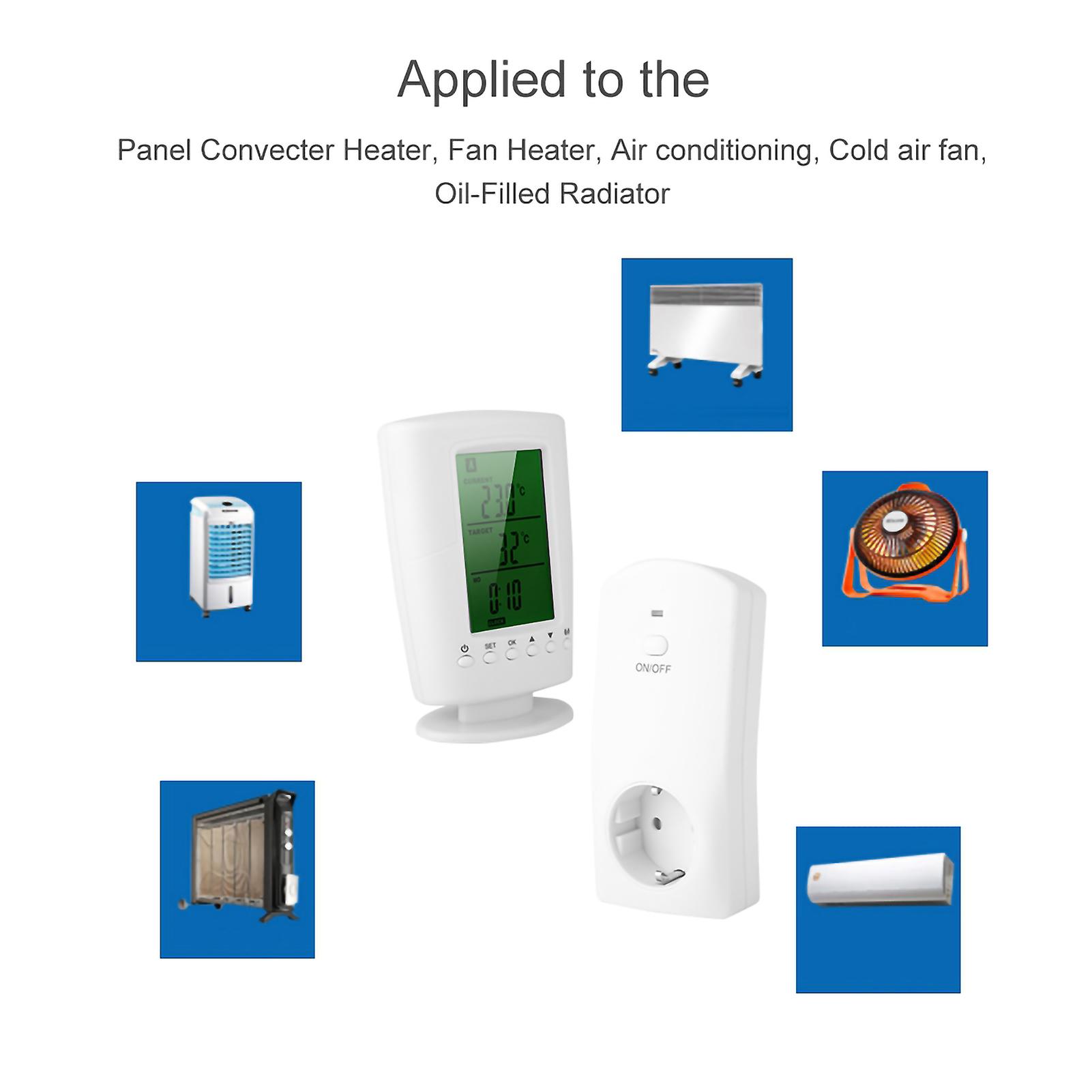 Programmable Wireless Thermostat and Socket Household Intelligent Socket (eu 110-240v)