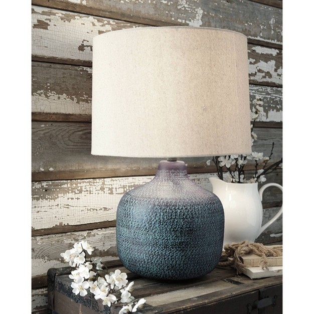 Malthace Patina Metal Table Lamp Signature Design By Ashley