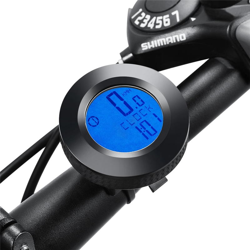 Cheap Cycle Digital Bike Riding Speed Meter Handlebar Night light Mount Wireless Bicycle Computer