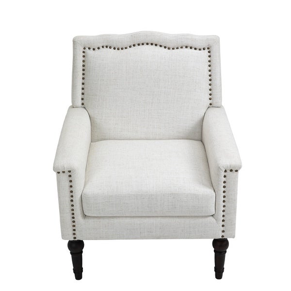 Contemporary Accent Armchair with Nailheads Living Room Furniture