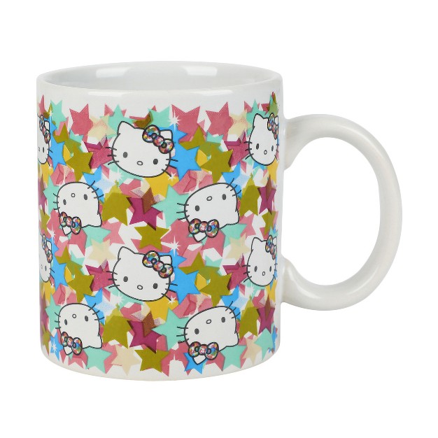 Hello Kitty Stars 2 pack 16 Oz Ceramic Mug Set