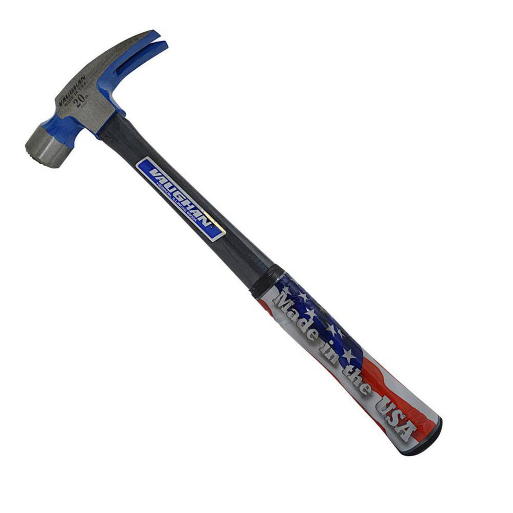 Vaughan 20 oz. Milled Face Fiberglass Rip Hammer 16 in. fiberglass handle FS999ML