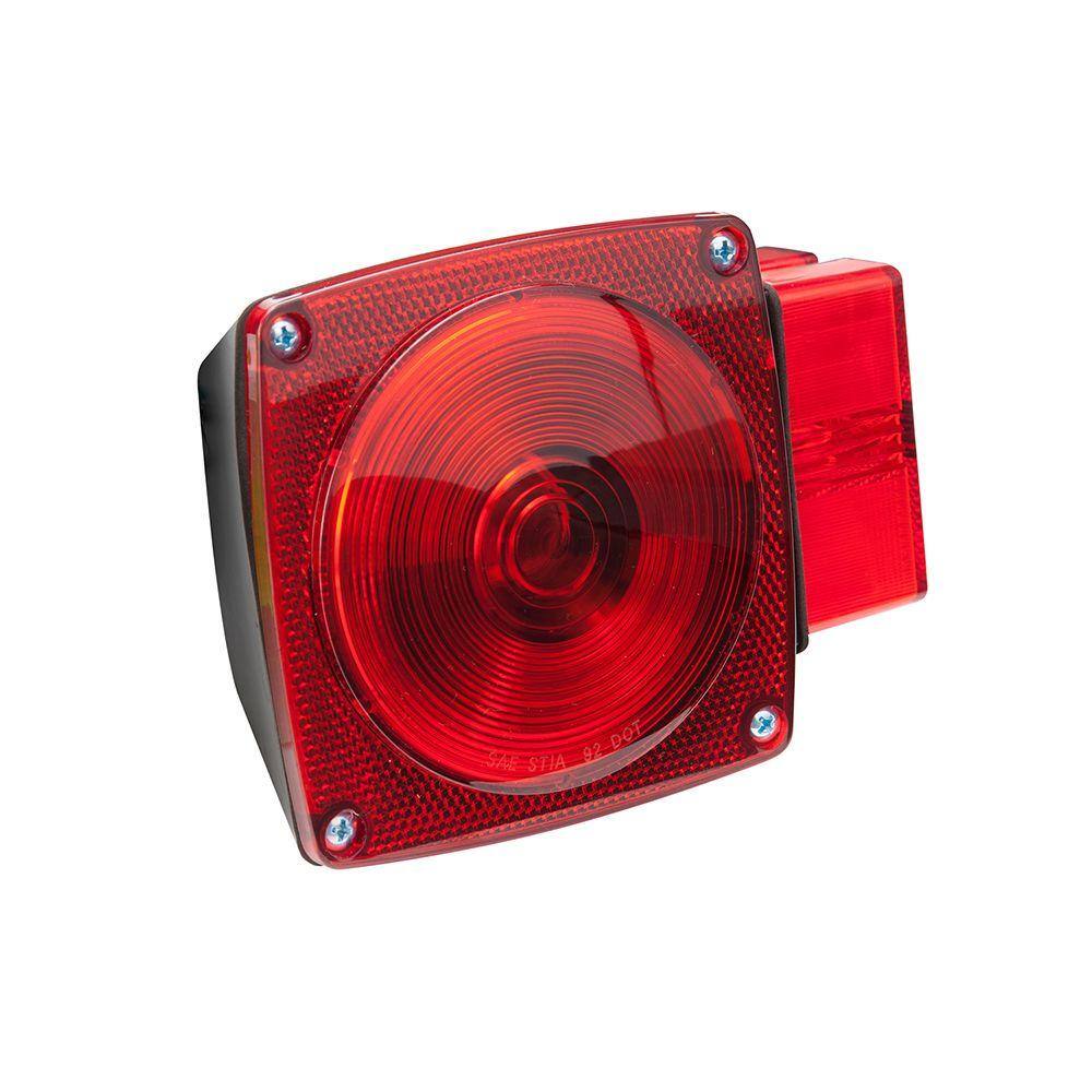 TowSmart 80 in. Over and Under Submersible 7-Function Curbside Red Rear Trailer Light 1423