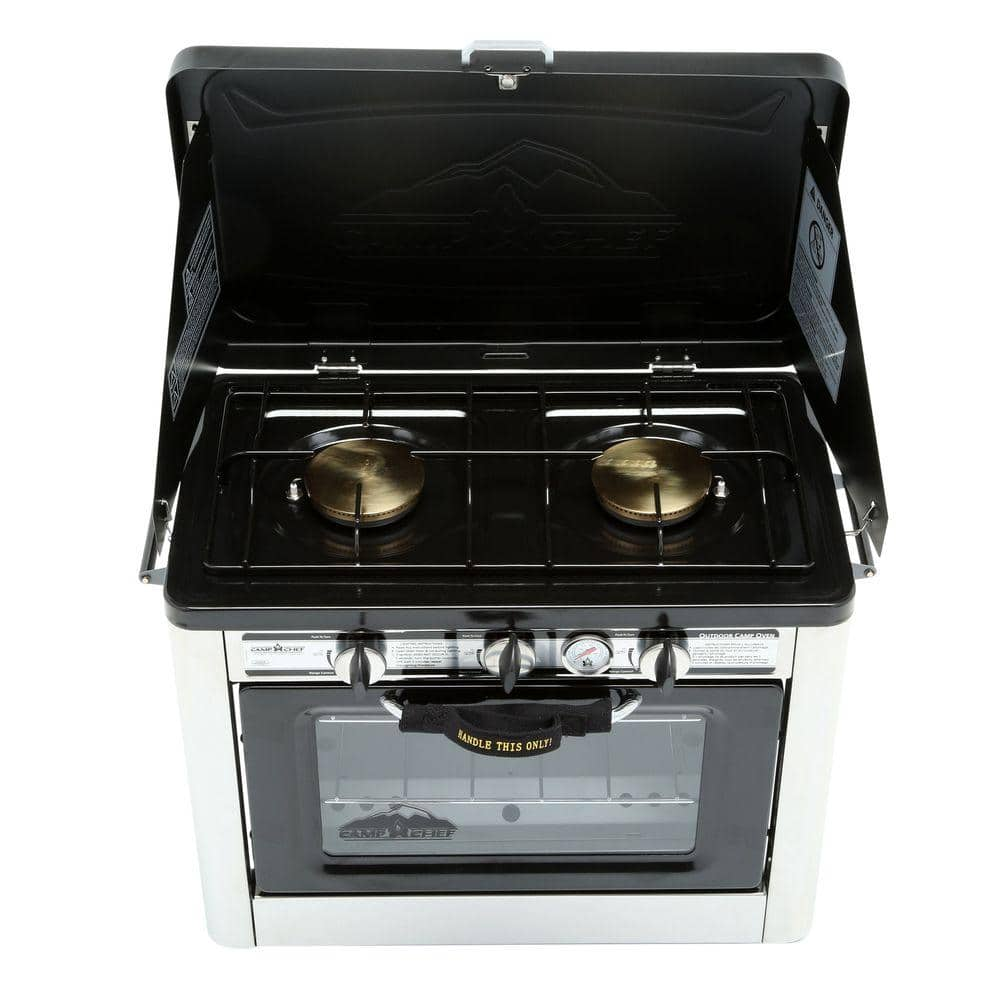 Camp Chef Outdoor Double Burner Propane Gas Range and Stove COVEN