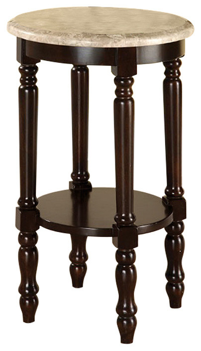 Benzara BM123845 Santa Clarita Traditional Plant Stand   Dark Cherry   Traditional   Plant Stands And Telephone Tables   by Benzara  Woodland Imprts  The Urban Port  Houzz