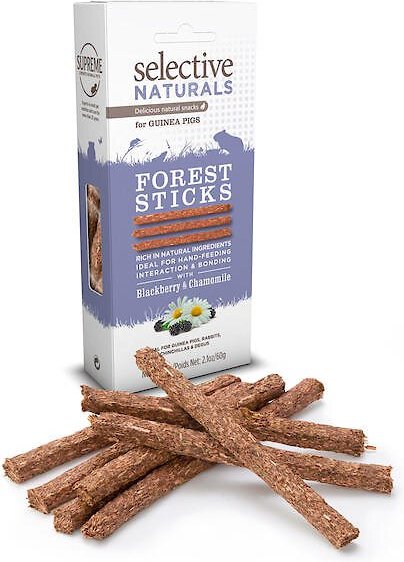 Science Selective Naturals Forest Sticks Guniea Pig Treats， 2.1-oz bag， case of 4