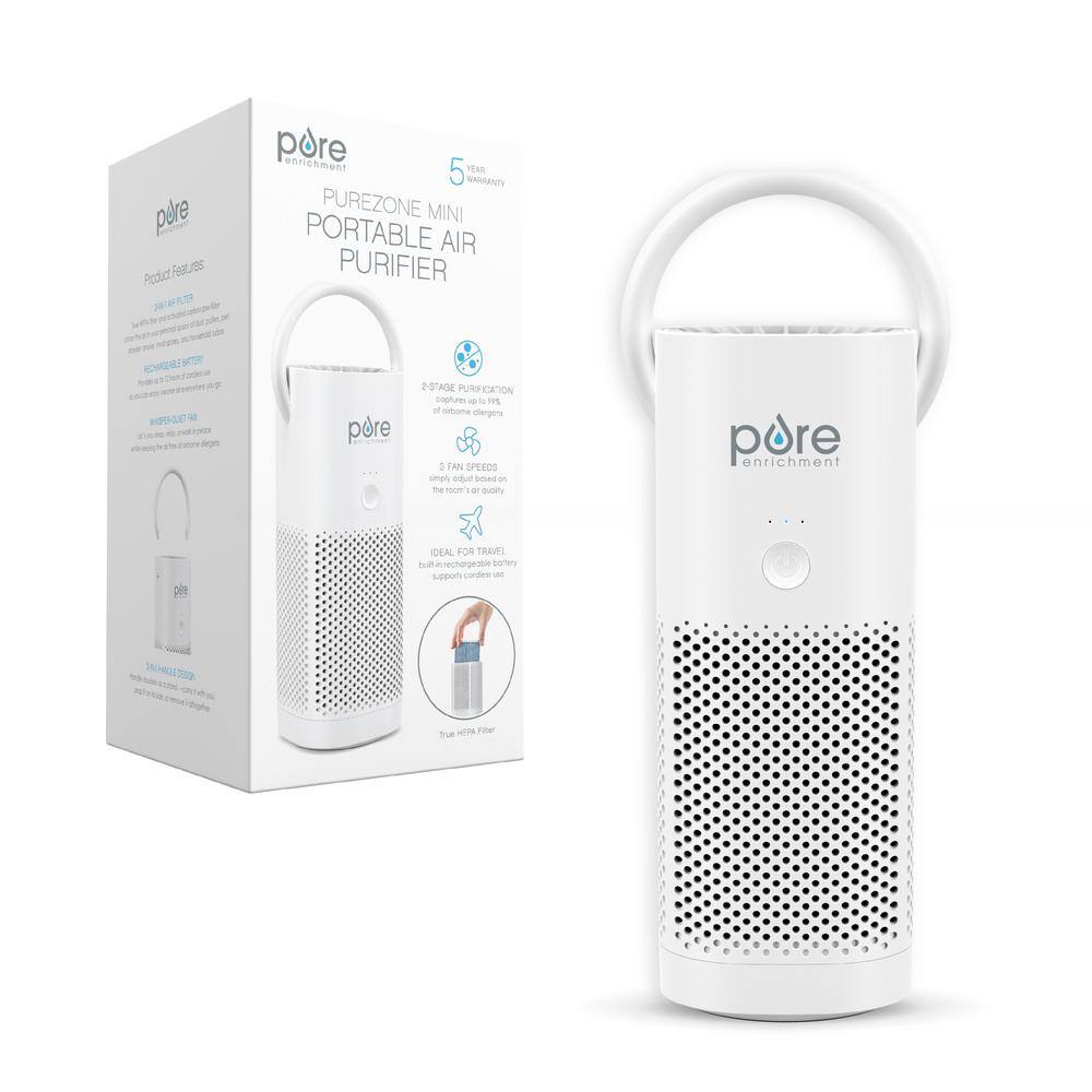 Pure Enrichment True HEPA Small and Portable Air Purifier for On-The-Go Use PEPERSAP-RT