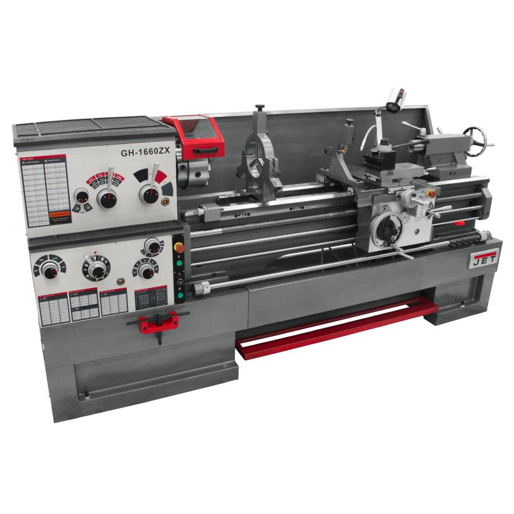 JET Gear Head 16 x 60 ZX Lathe with Taper Attachment Installed 321477 from JET