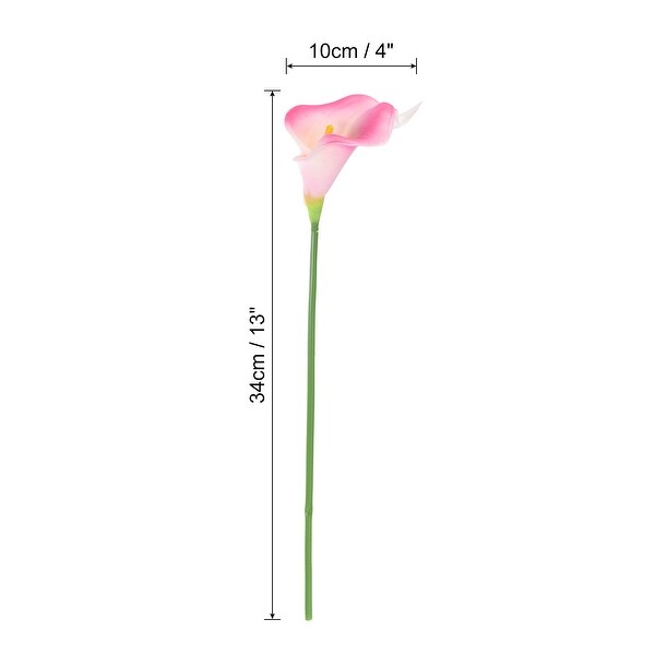 10Pcs 13 Artificial Calla Lily Flowers Permanent Floral Bouquet Decor