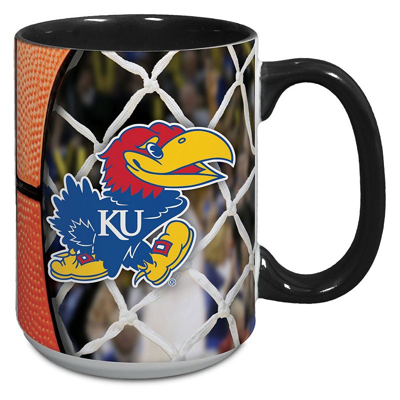 Kansas Jayhawks 15oz. Basketball Mug