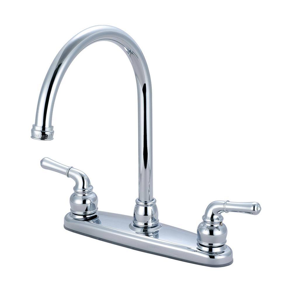 Olympia Faucets Accent 2-Handle Standard Kitchen Faucet in Chrome K-5340