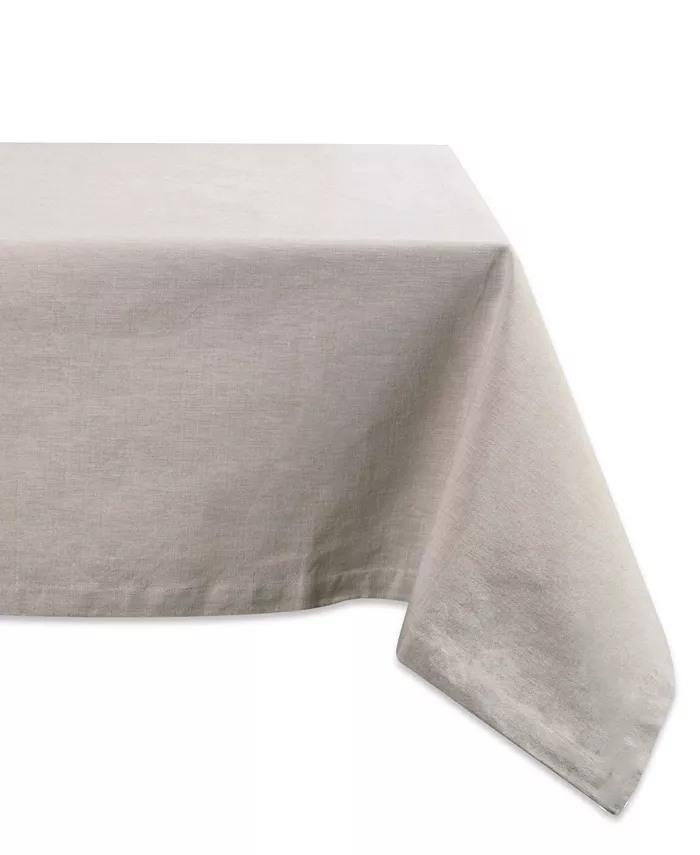 Design Imports Solid Chambray Tablecloth 60 x 84