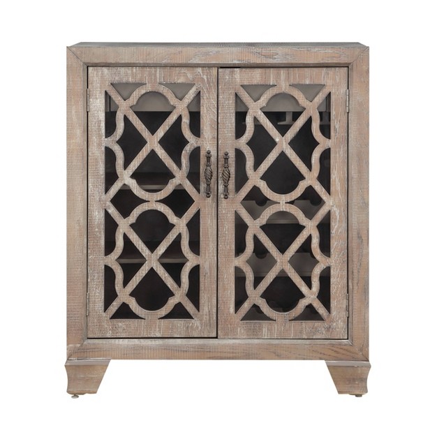 Highrise Wine Cabinet Light Brown Treasure Trove Accents