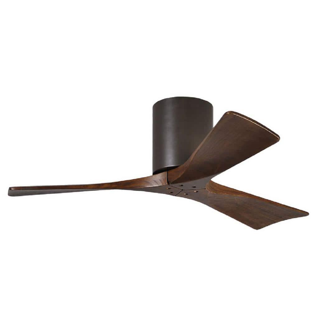 Atlas Irene 42 in IndoorOutdoor Textured Bronze Ceiling Fan with Remote Control and Wall Control