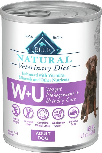 Blue Buffalo Natural Veterinary Diet W+U Weight Management + Urinary Care Chicken Wet Dog Food