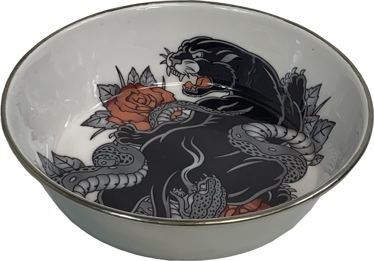 Komodo Panther Stainless Steel Reptile Bowl