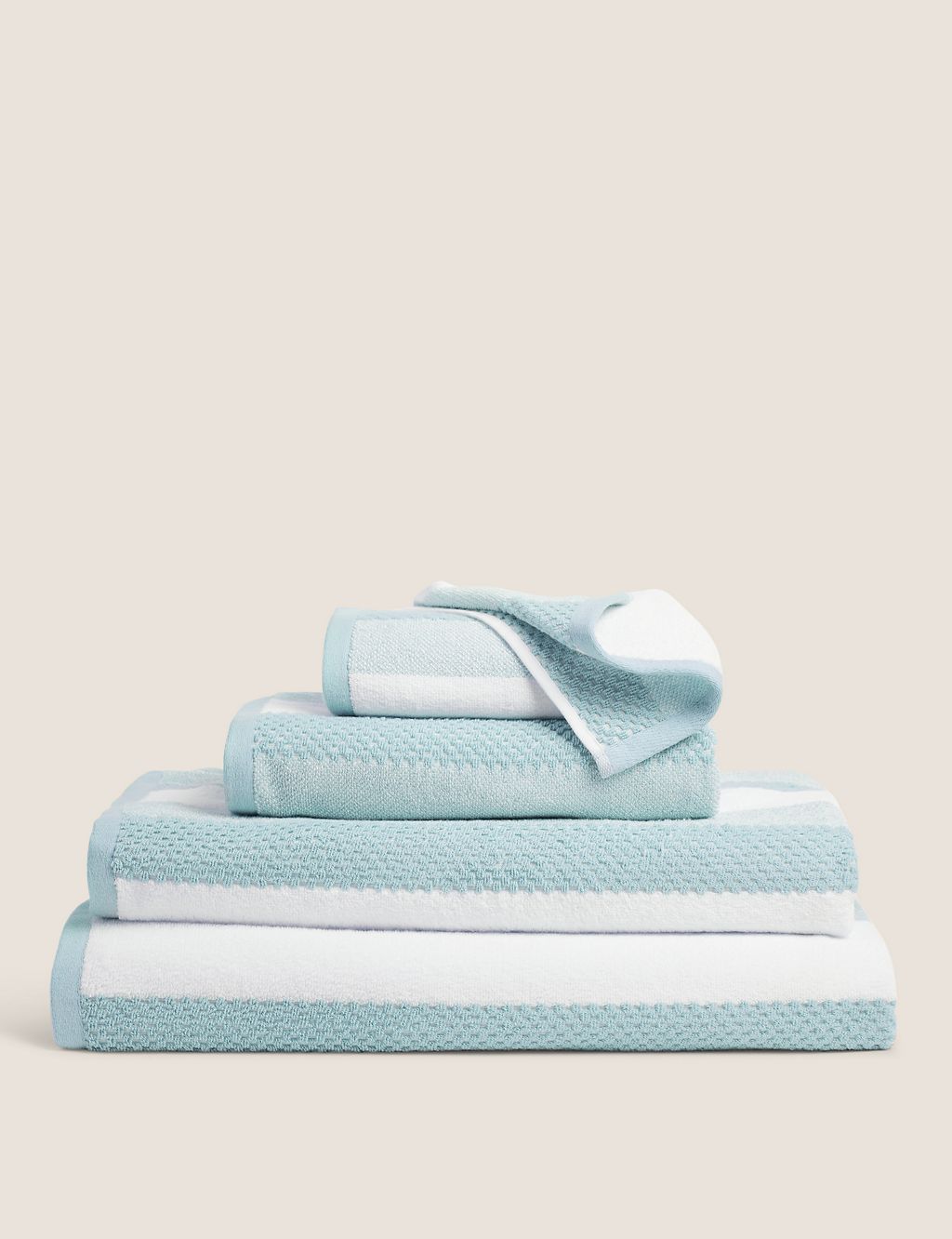 Pure Cotton Striped Textured Towel