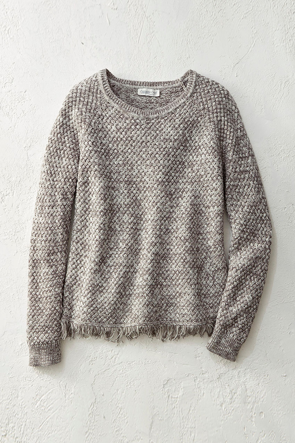 Marled Fringed Sweater - Coldwater Creek