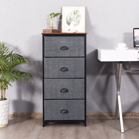 Costway 74106892 Chest Storage Tower Side Table Di...