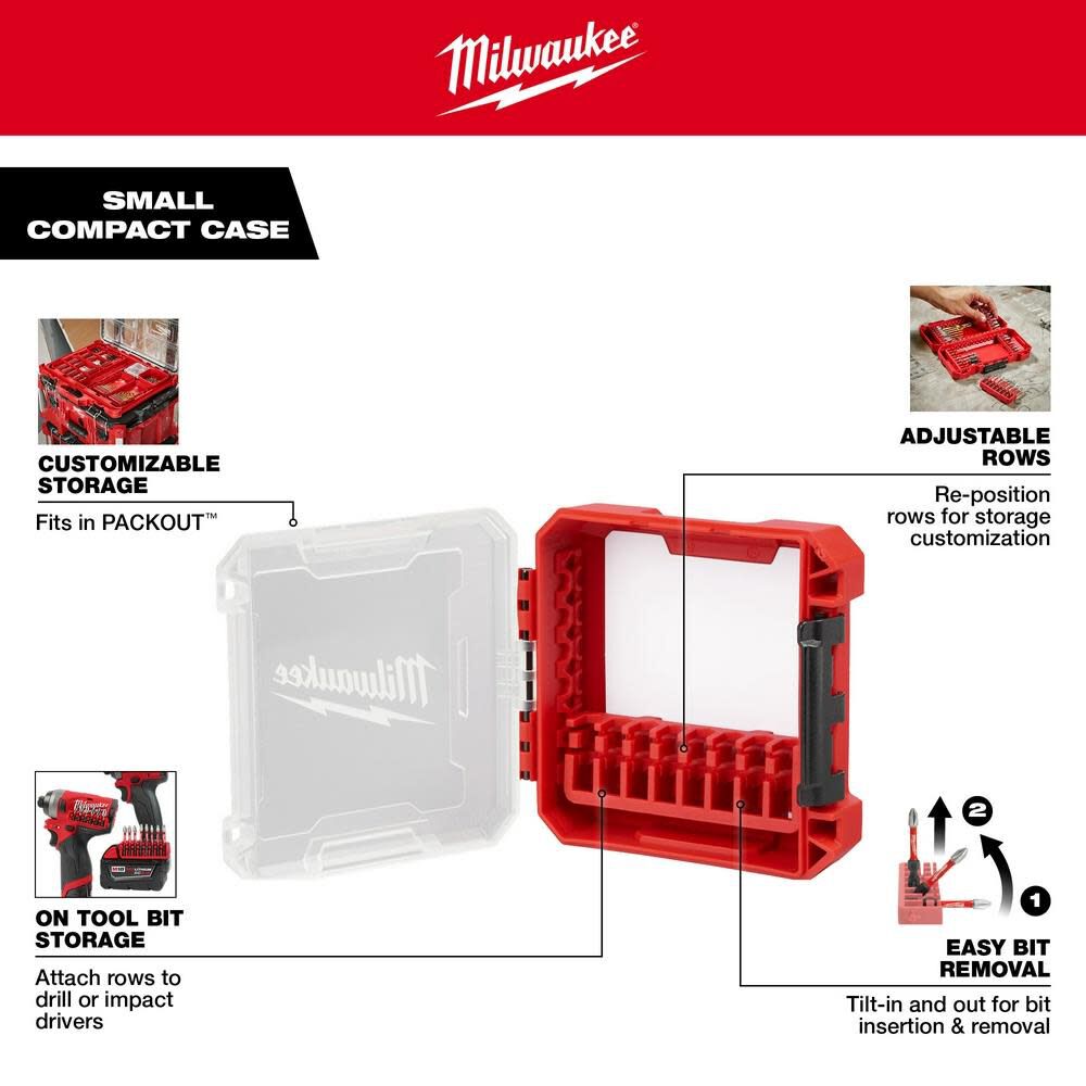 Milwaukee Customizable Small Compact Case for Impact Driver Accessories 48-32-9930 from Milwaukee