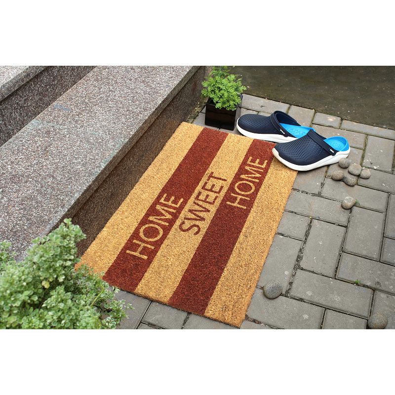 RugSmith Home Sweet Home Stripe Doormat - 18'' x 30''