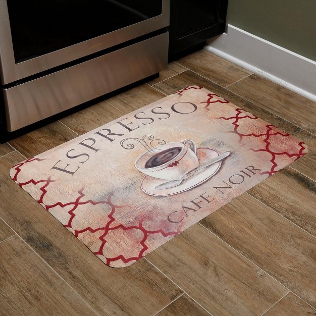 Cafe Noir Designer Chef Oil amp Stain Resistant Anti fatigue Kitchen Floor Mat