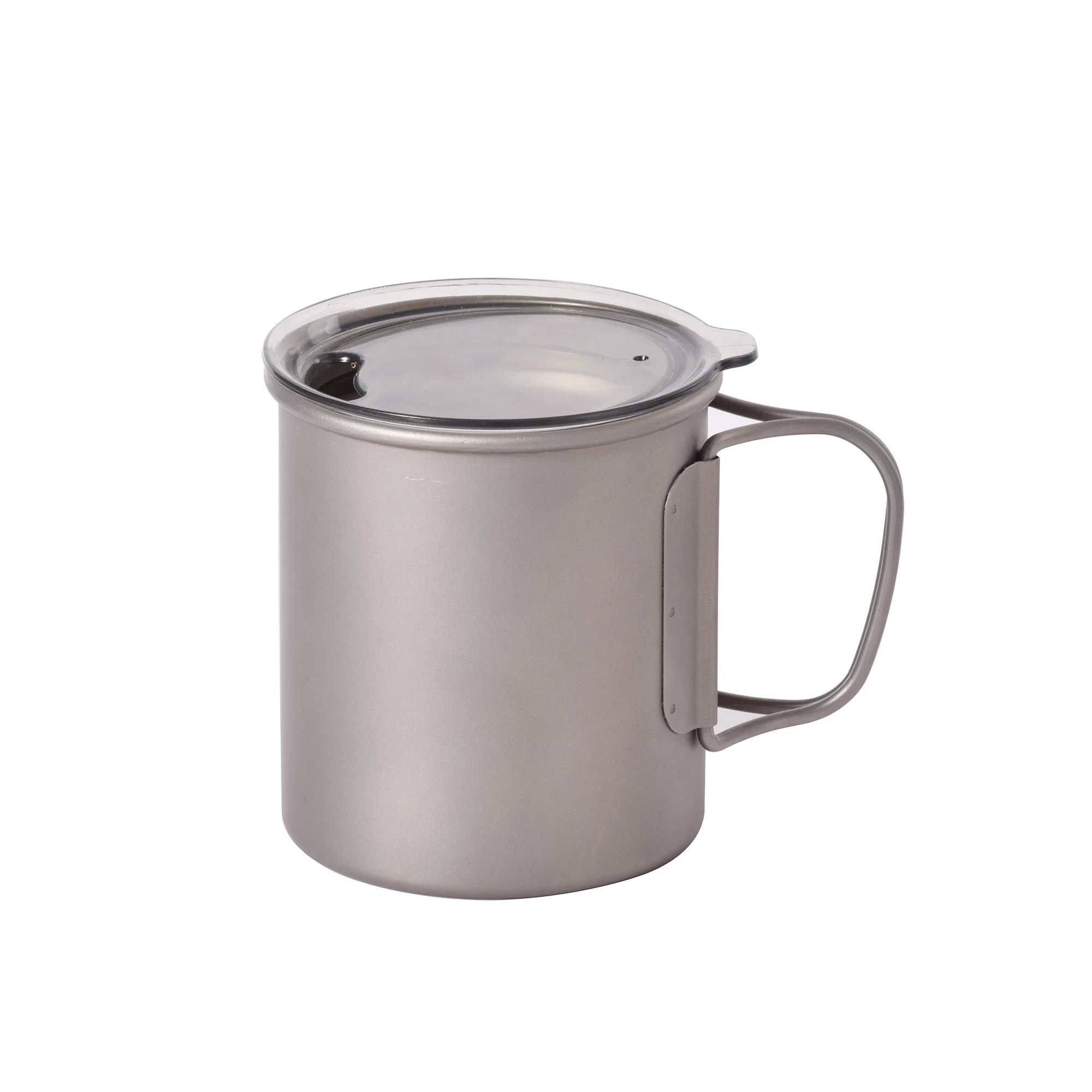 ultralight titanium double wall cup 375ml titanium camping mug drinkware