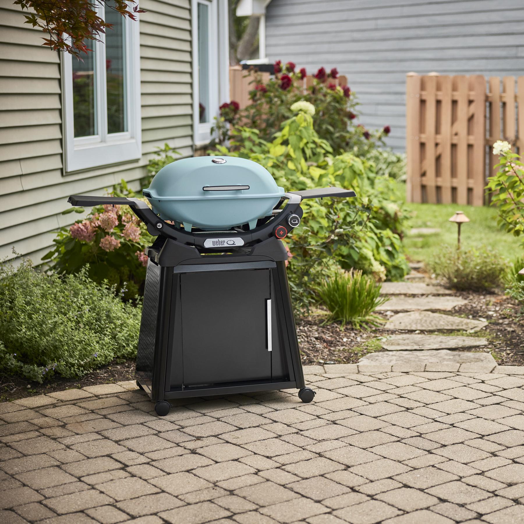 Weber 1500394 Q 2800N+ Gas Grill With Stand (Liquid Propane) - Sky Blue